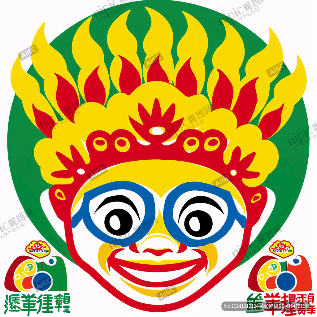 藏戏面具logo