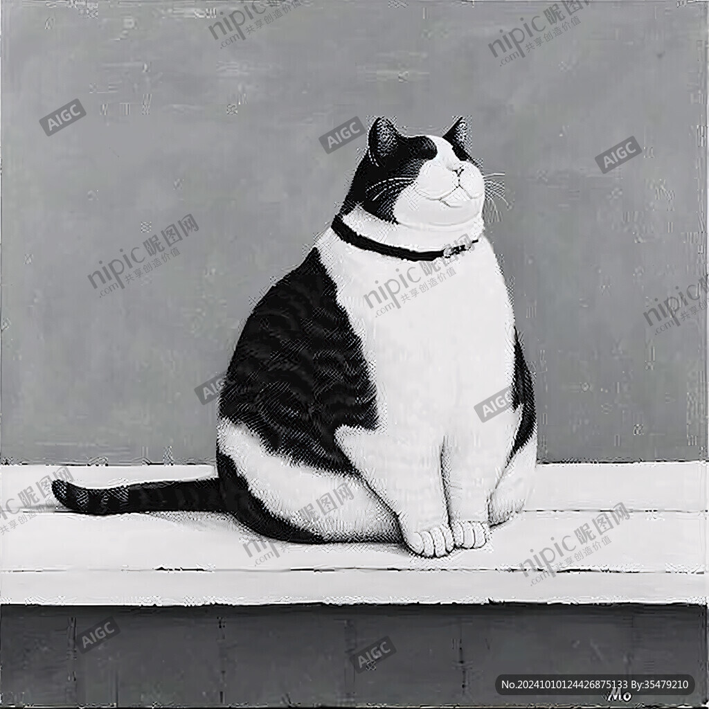 创意写实猫当代装饰画