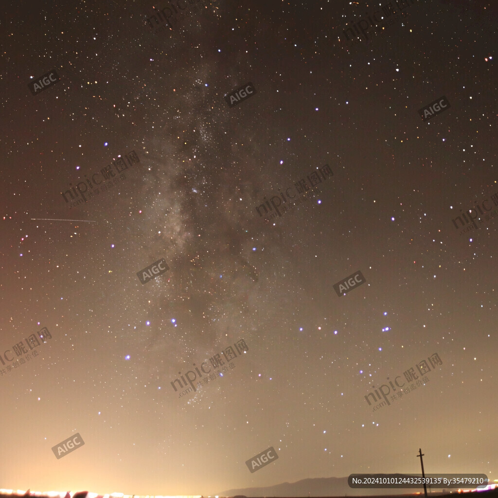 自贸区夜晚星空