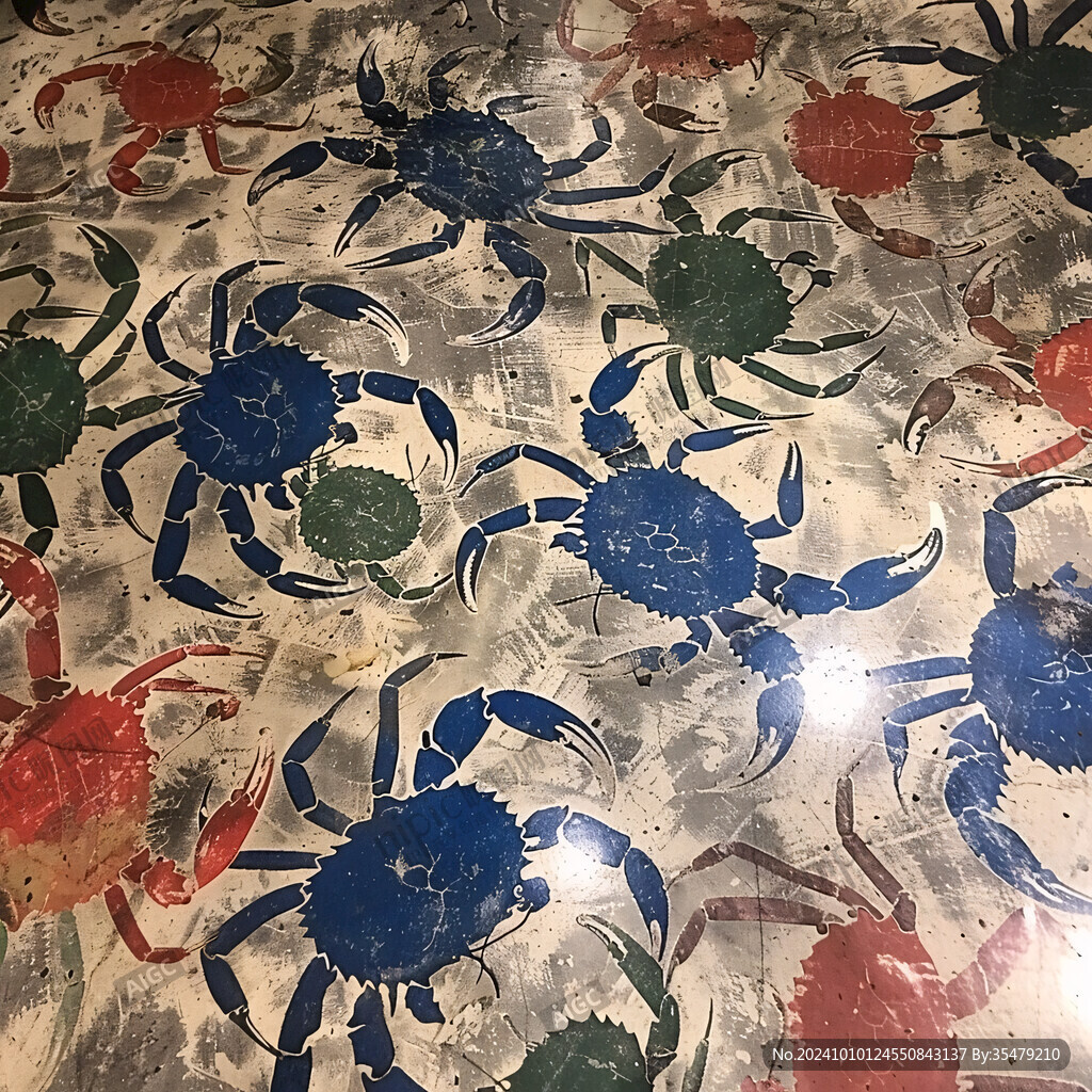 蜘蛛地板画