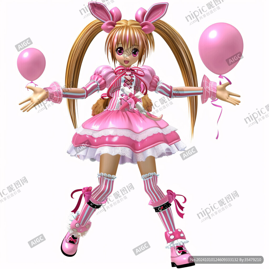 3d卡通女孩