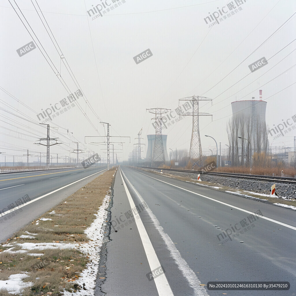 高速公路冬韵