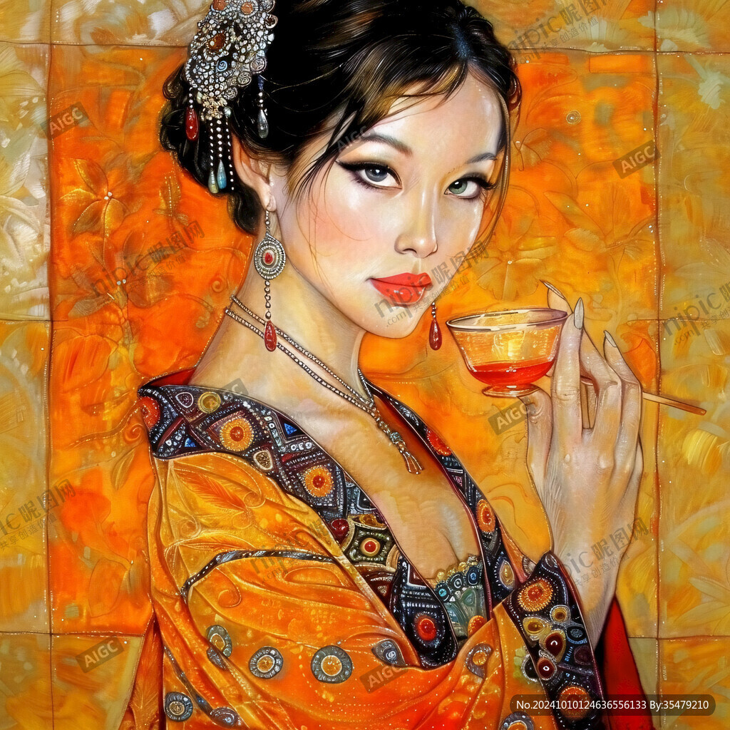 东方美人装饰画