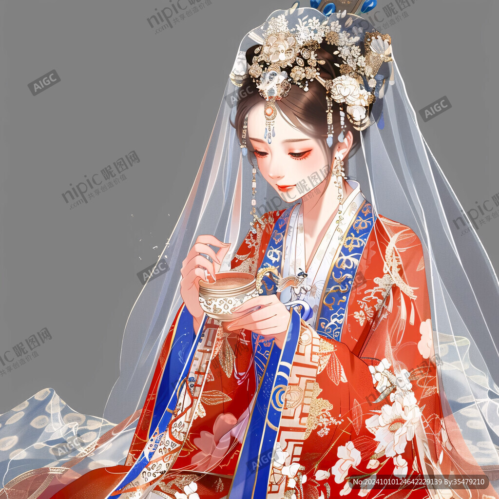 古风嫁衣美女