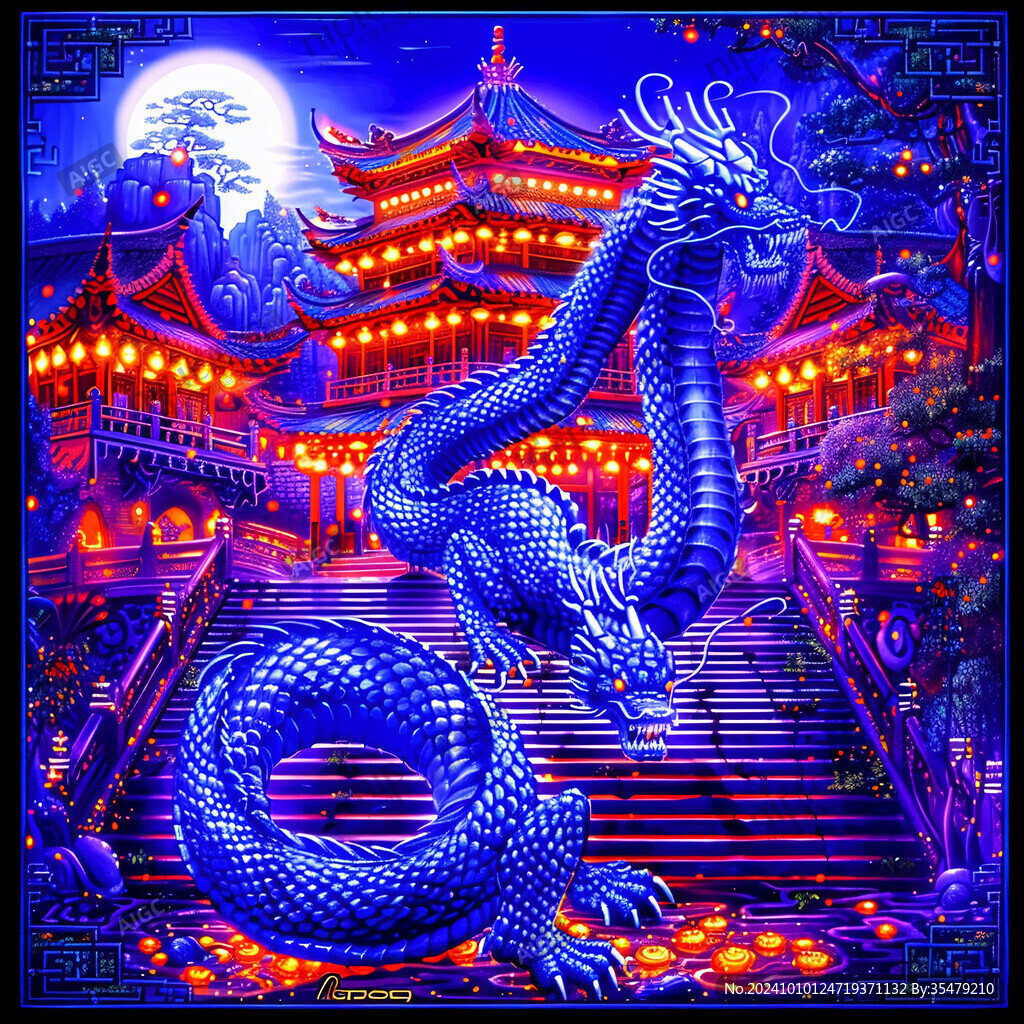 金龙立体画