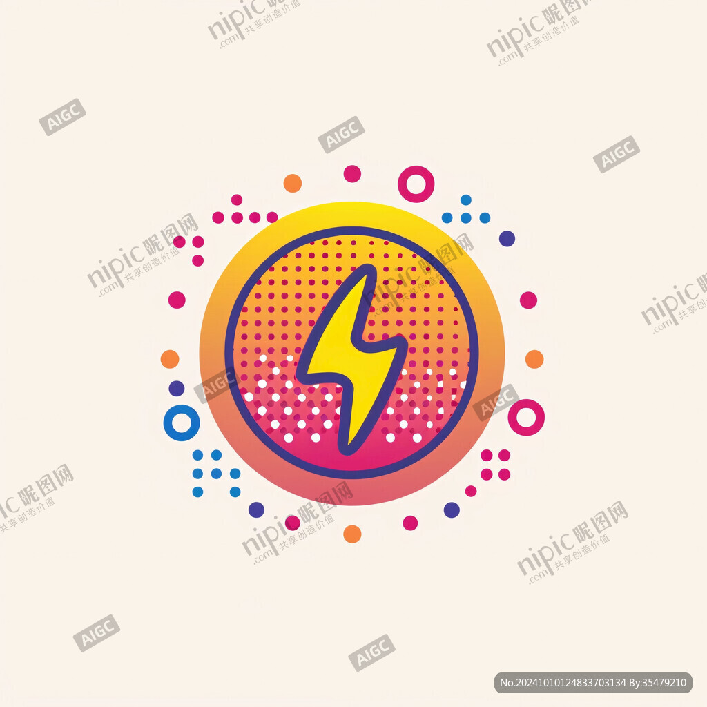 卡通充电logo
