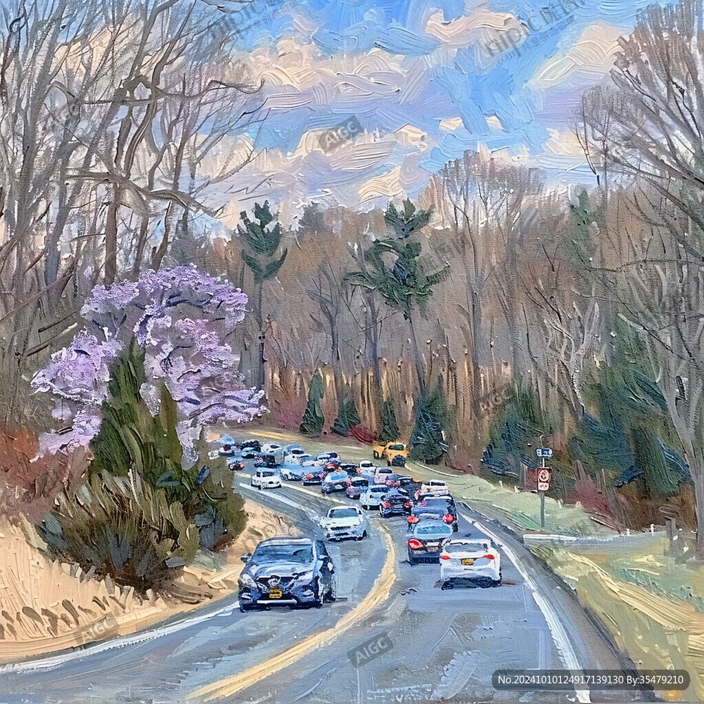 公路风景画