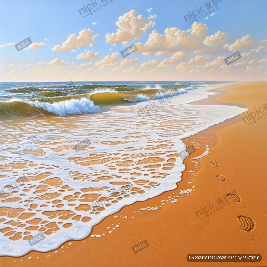 自然装饰画大海素材