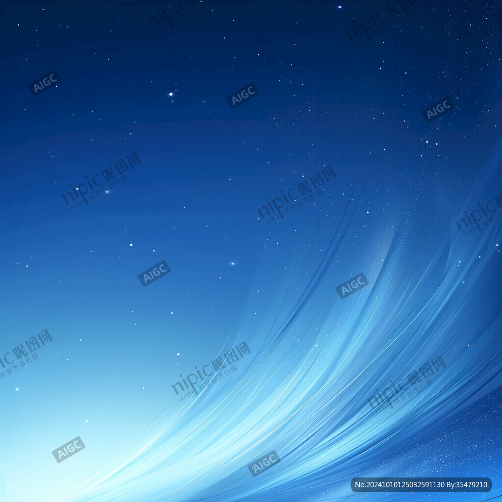 蓝色抽象背景星空素材