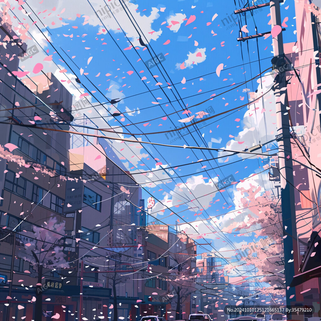 日系风景插画