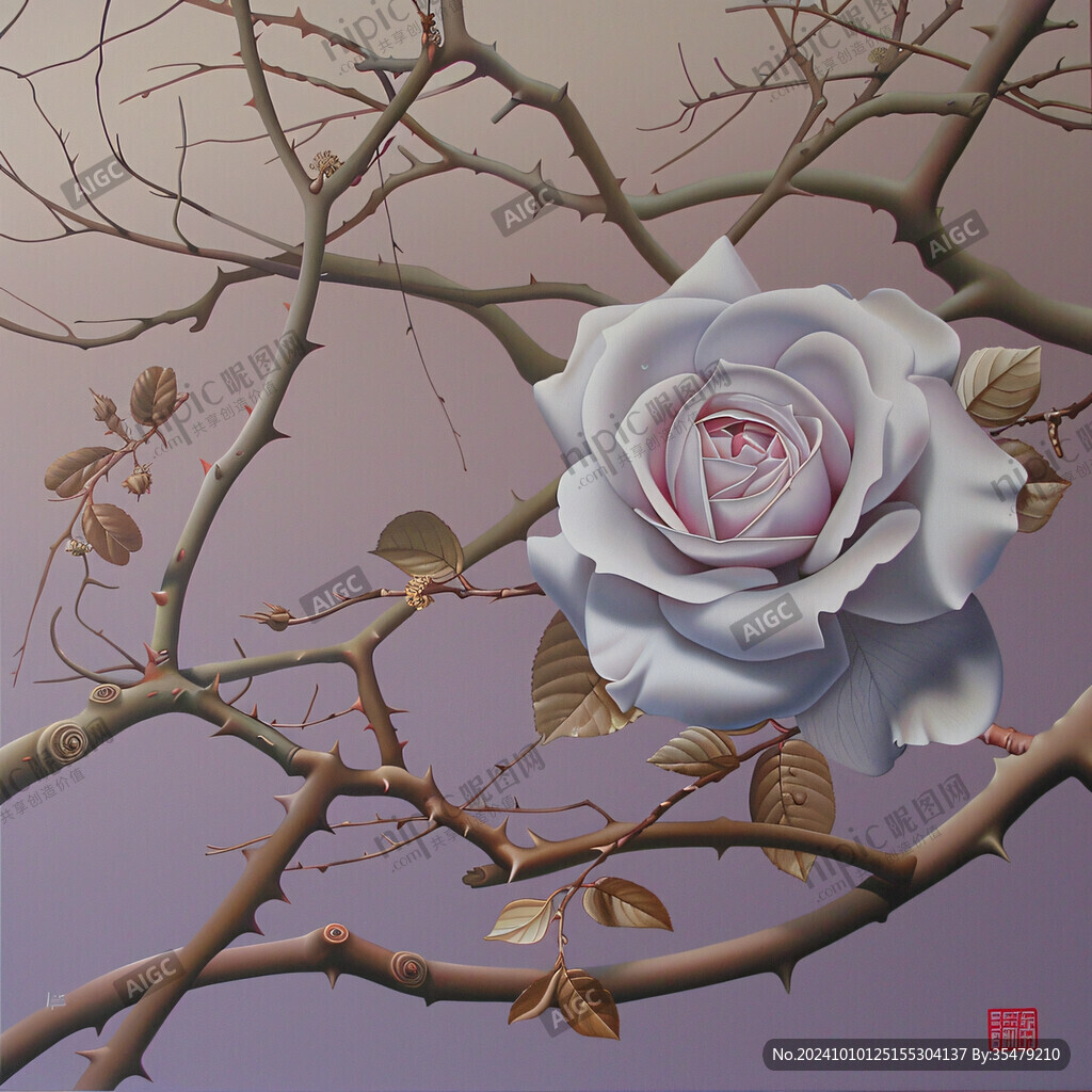 玫瑰花3d画