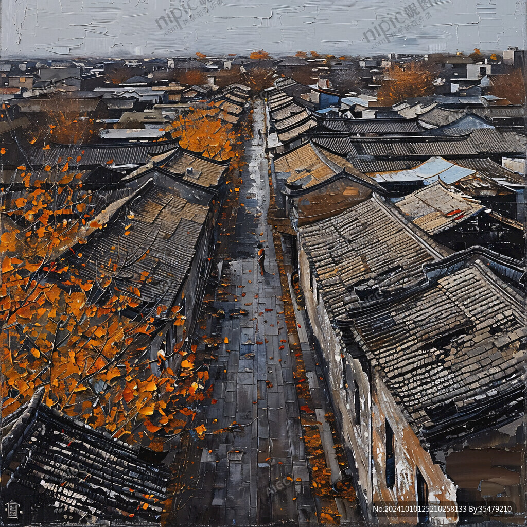 暖泉古镇装饰画