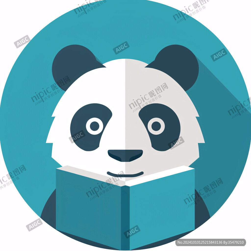 看书的小熊猫