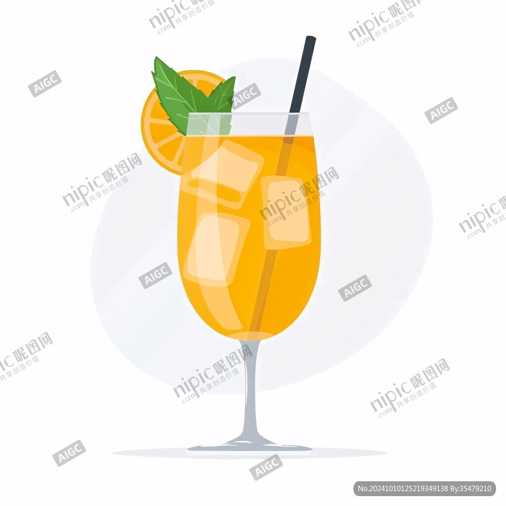 夏季冰饮插画