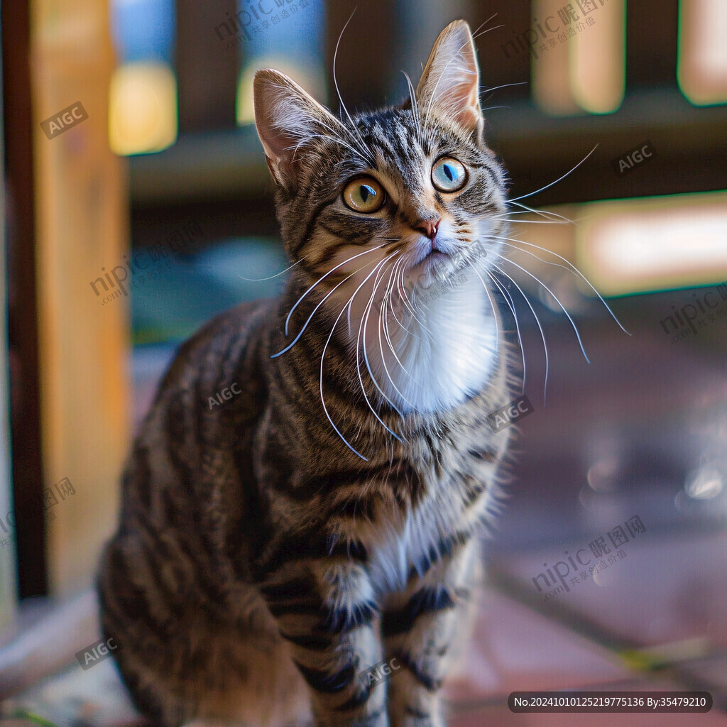 狸花猫脸部特写