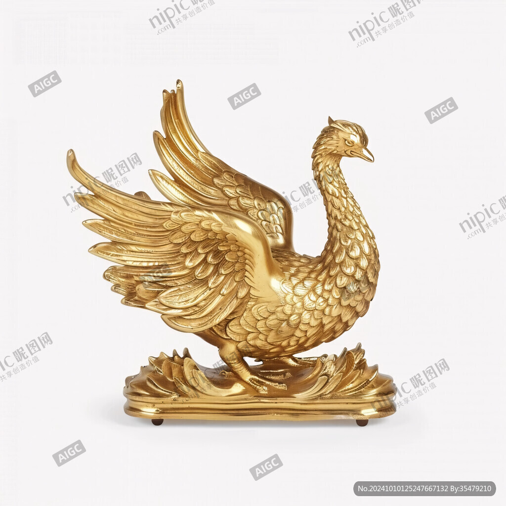 金色神鸡雕塑