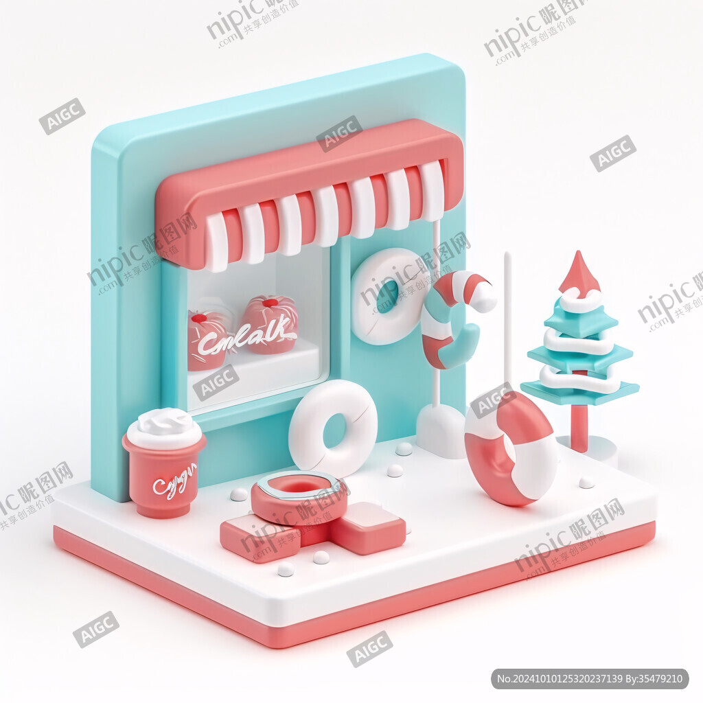 3d立体插画风格
