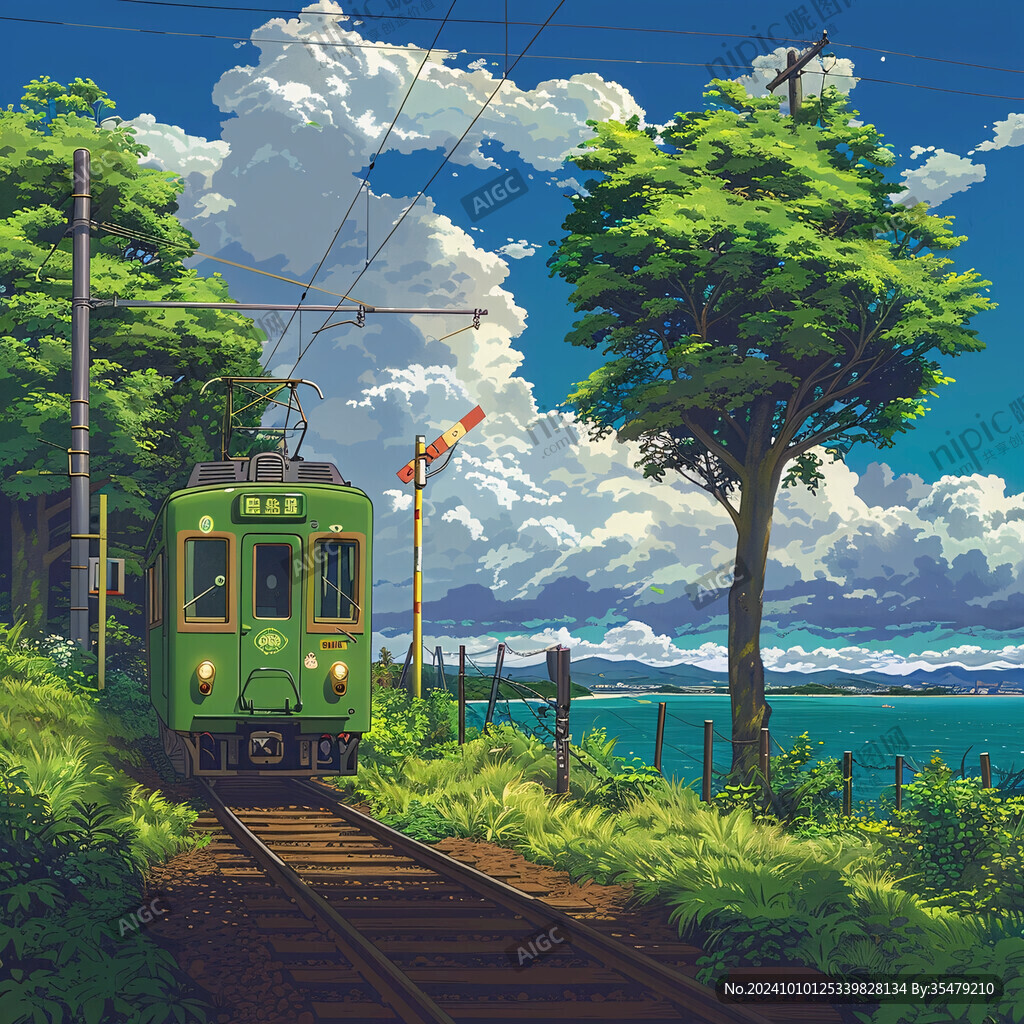 日系风景插画