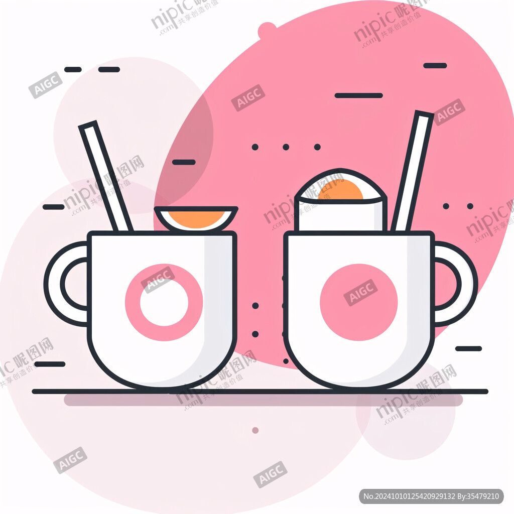 奶茶杯插画
