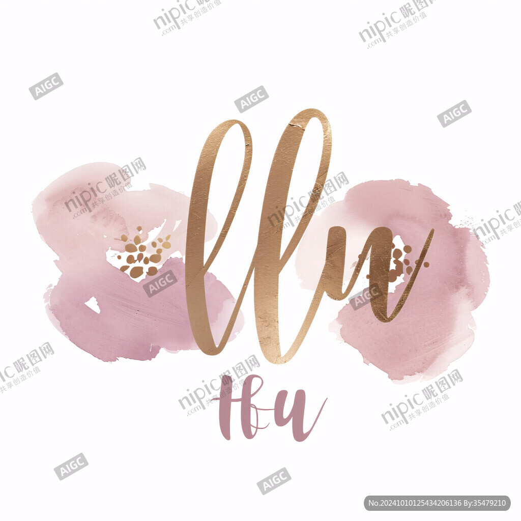 女装logo花卉鲜花