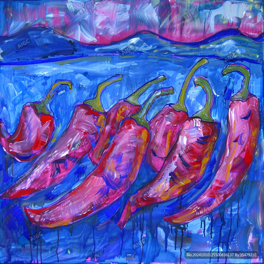 辣椒装饰画