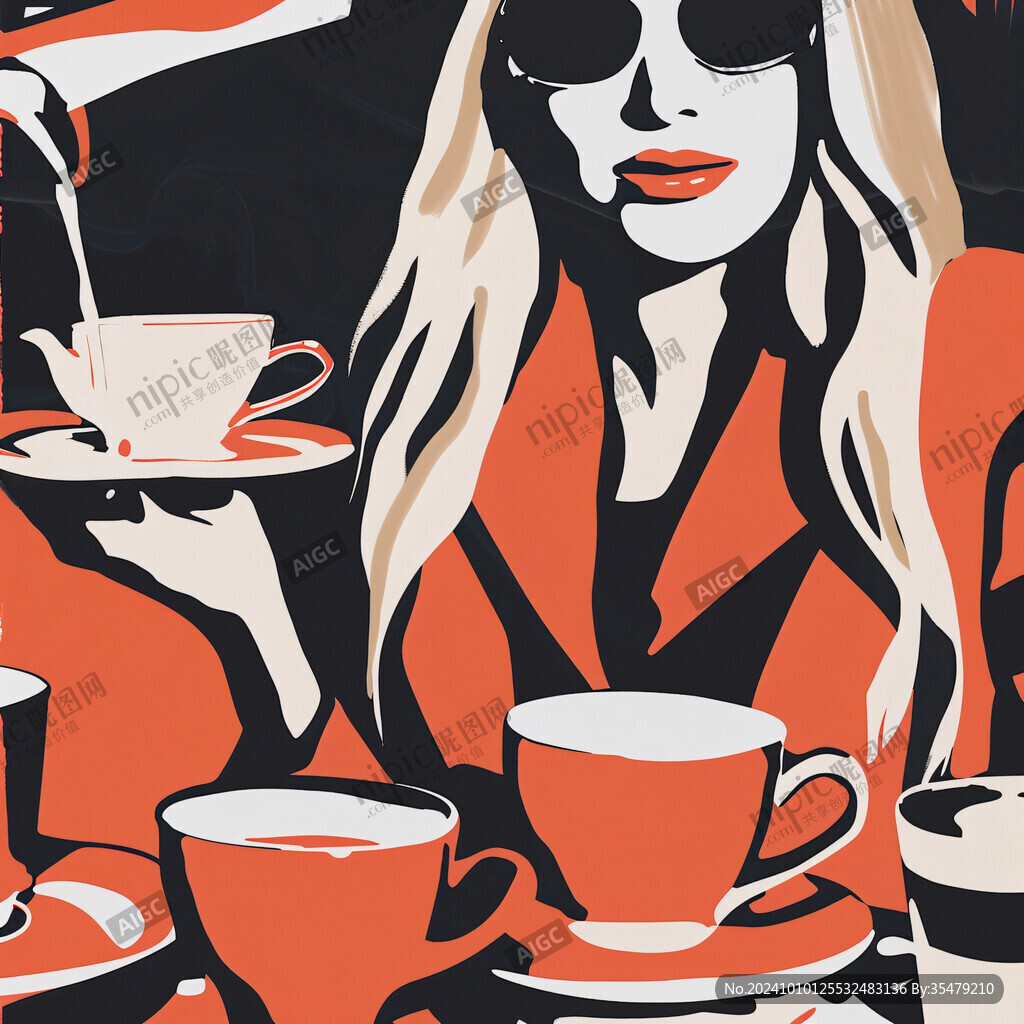 女人女性美女奶茶店