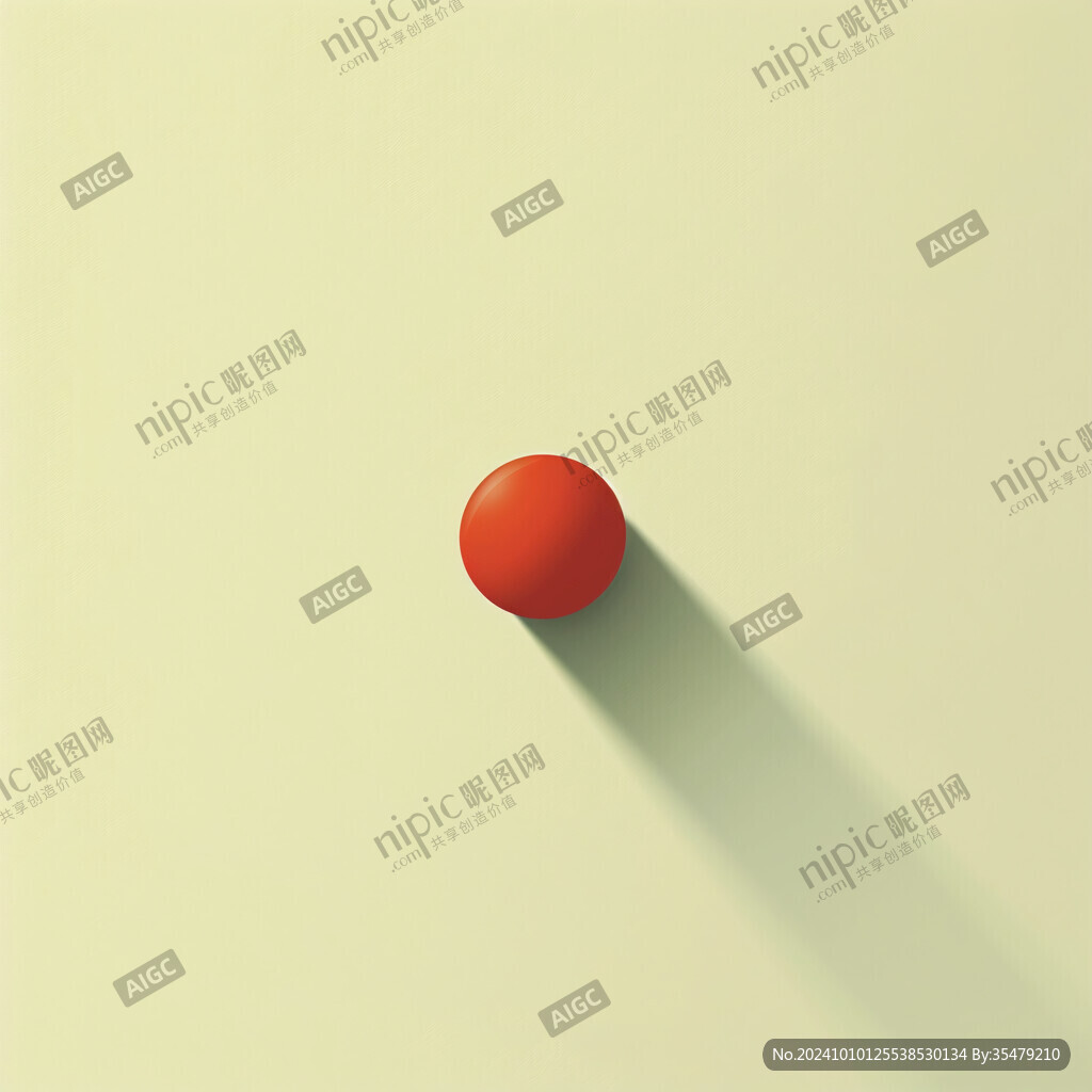 红色球体创意场景