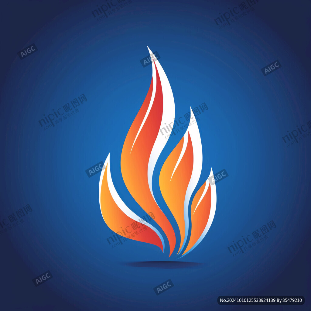 火苗标志火焰logo