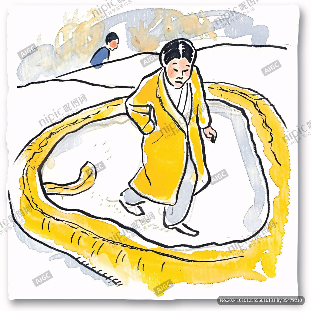 画蛇添足插画