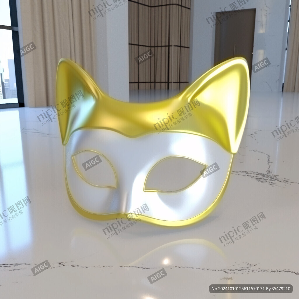 卡通猫雕塑