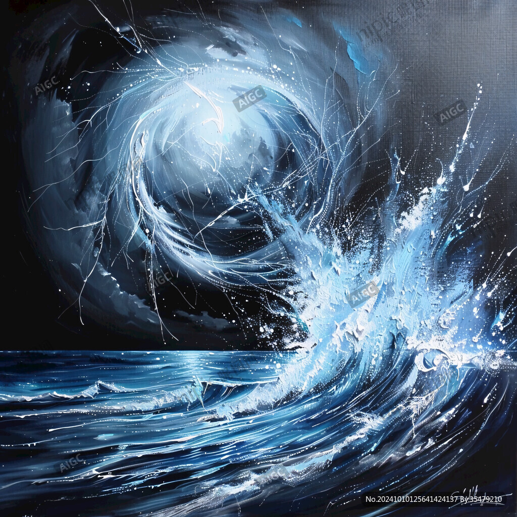 海洋流动装饰画