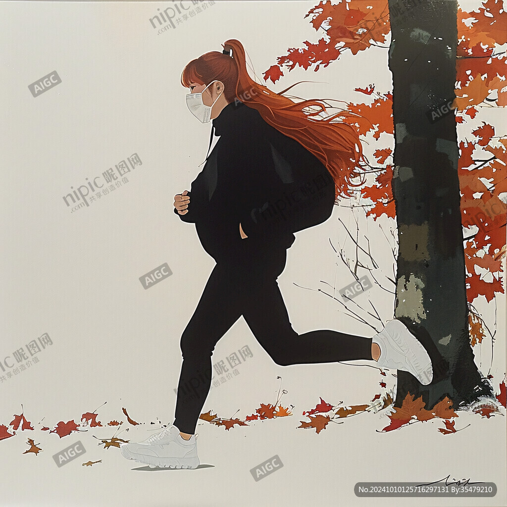 秋季冬季运动会插画
