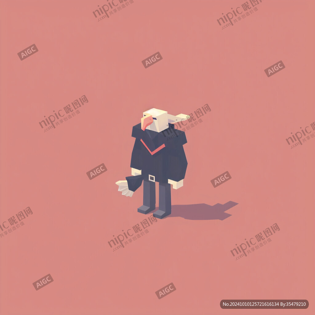 毕业卡通人物拍照模型