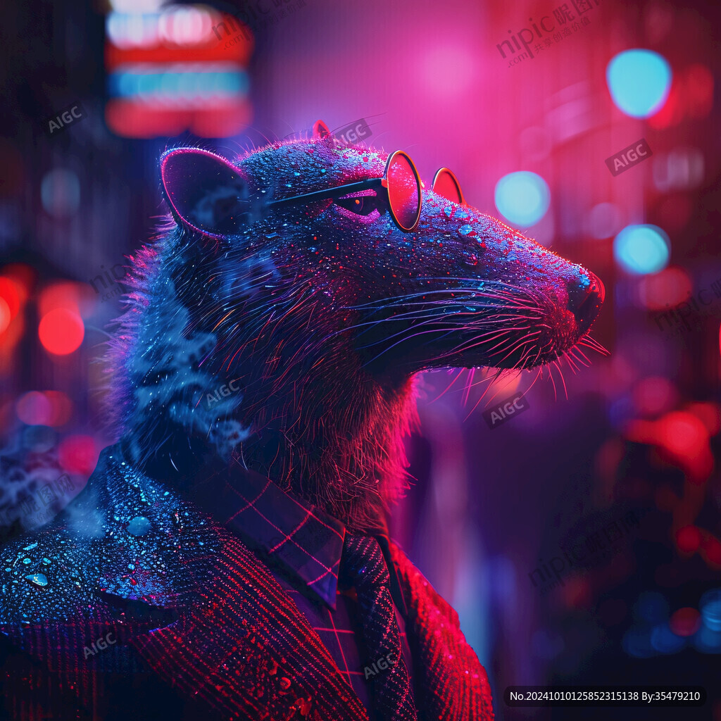 西装革履的鼠