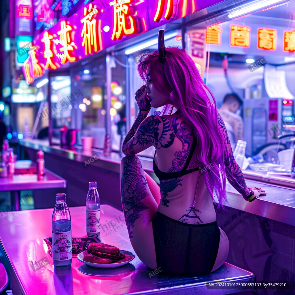 赛博朋克潮流人物