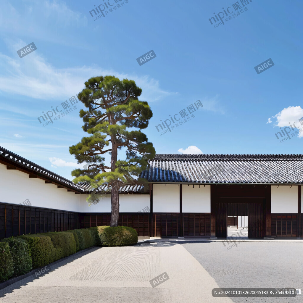 日式庭院树木