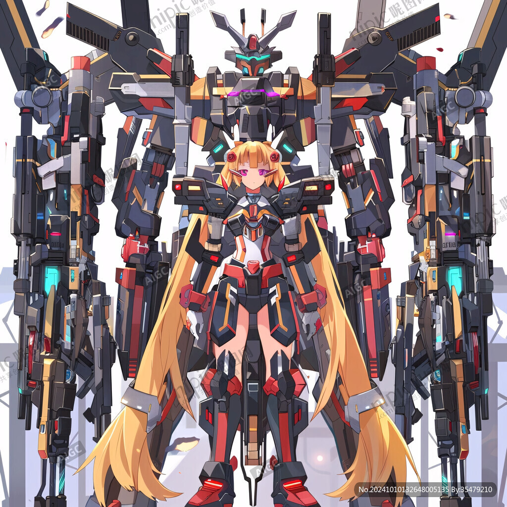 机甲风卡通人物