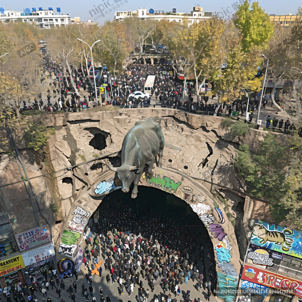 地陷3d画