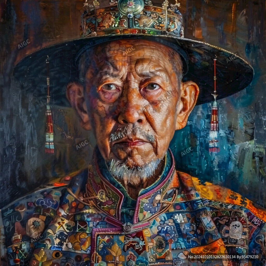 布面油画肖像