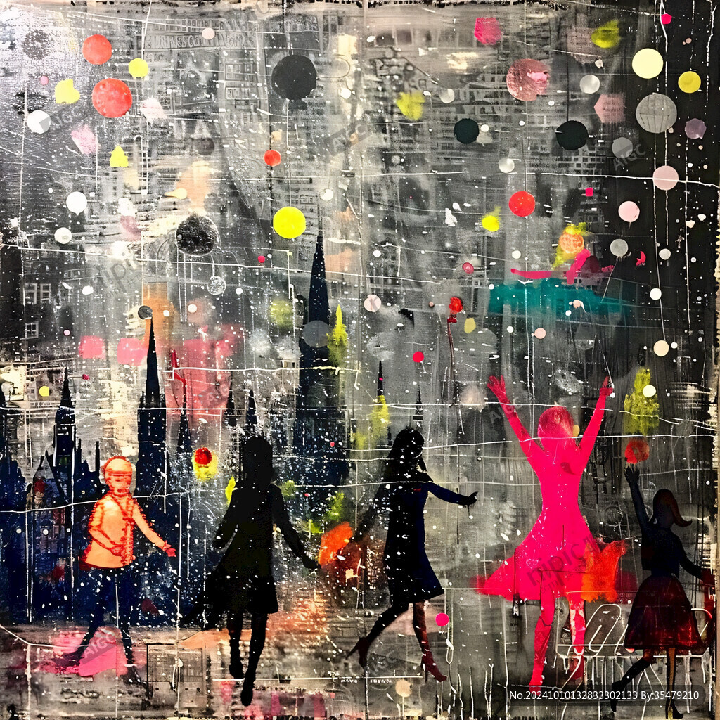 都市抽象画