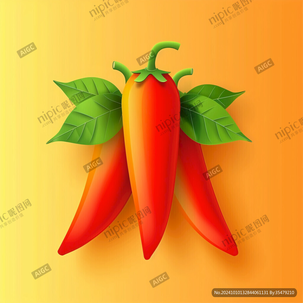 鲜辣椒插画