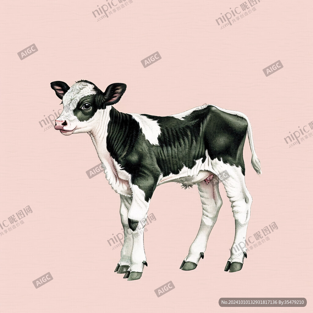 一只小牛设计素材