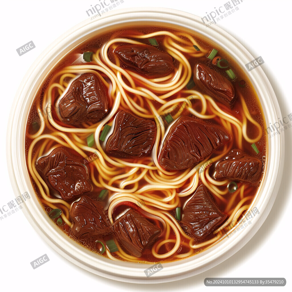 手绘红烧牛肉面