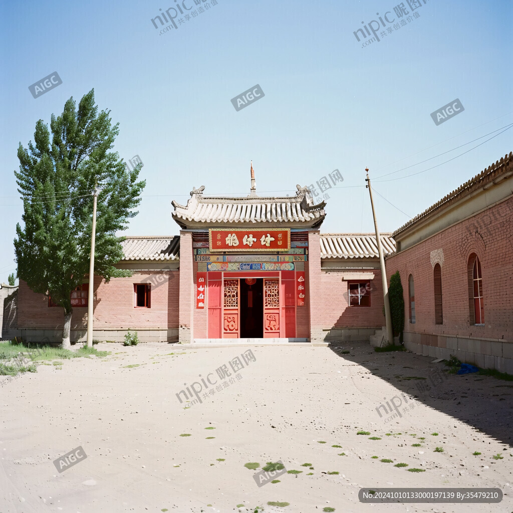农村祠堂门楼