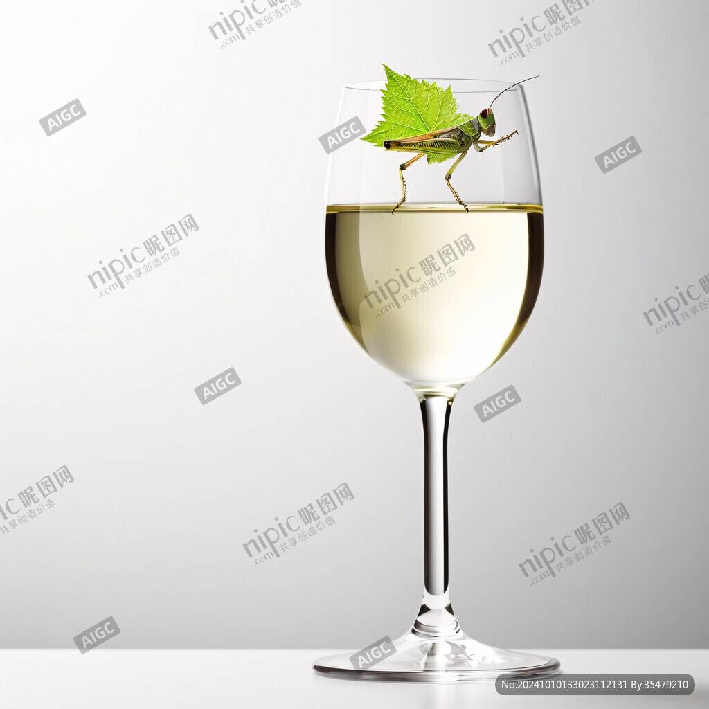创意简约灯酒杯素材