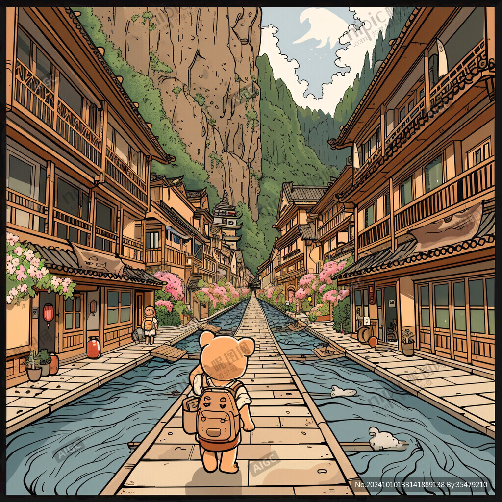 古津水驿插画