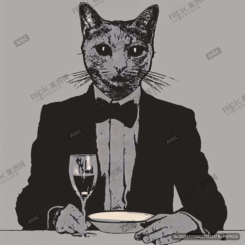 猫头人身插画