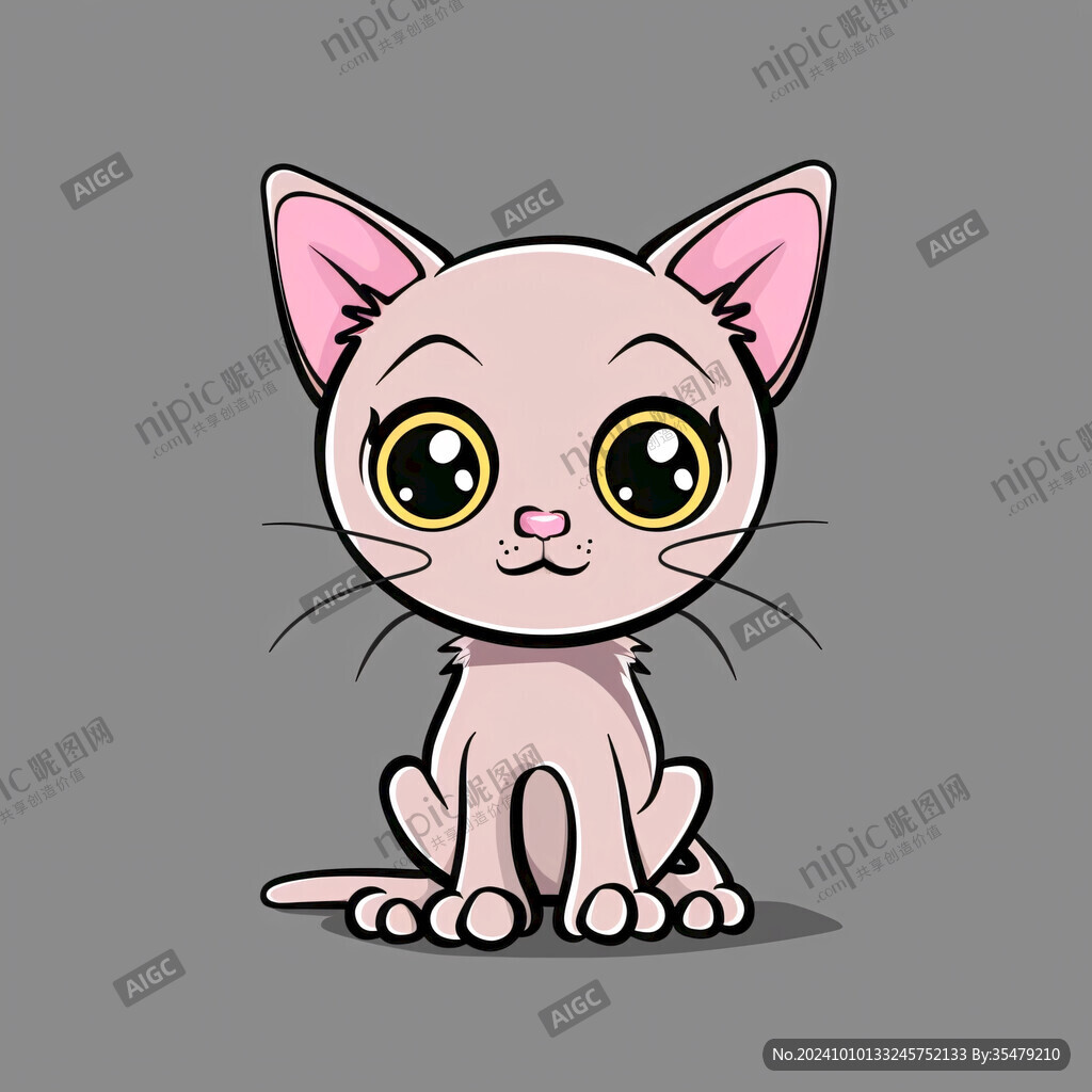 q版小猫卡通形象设计