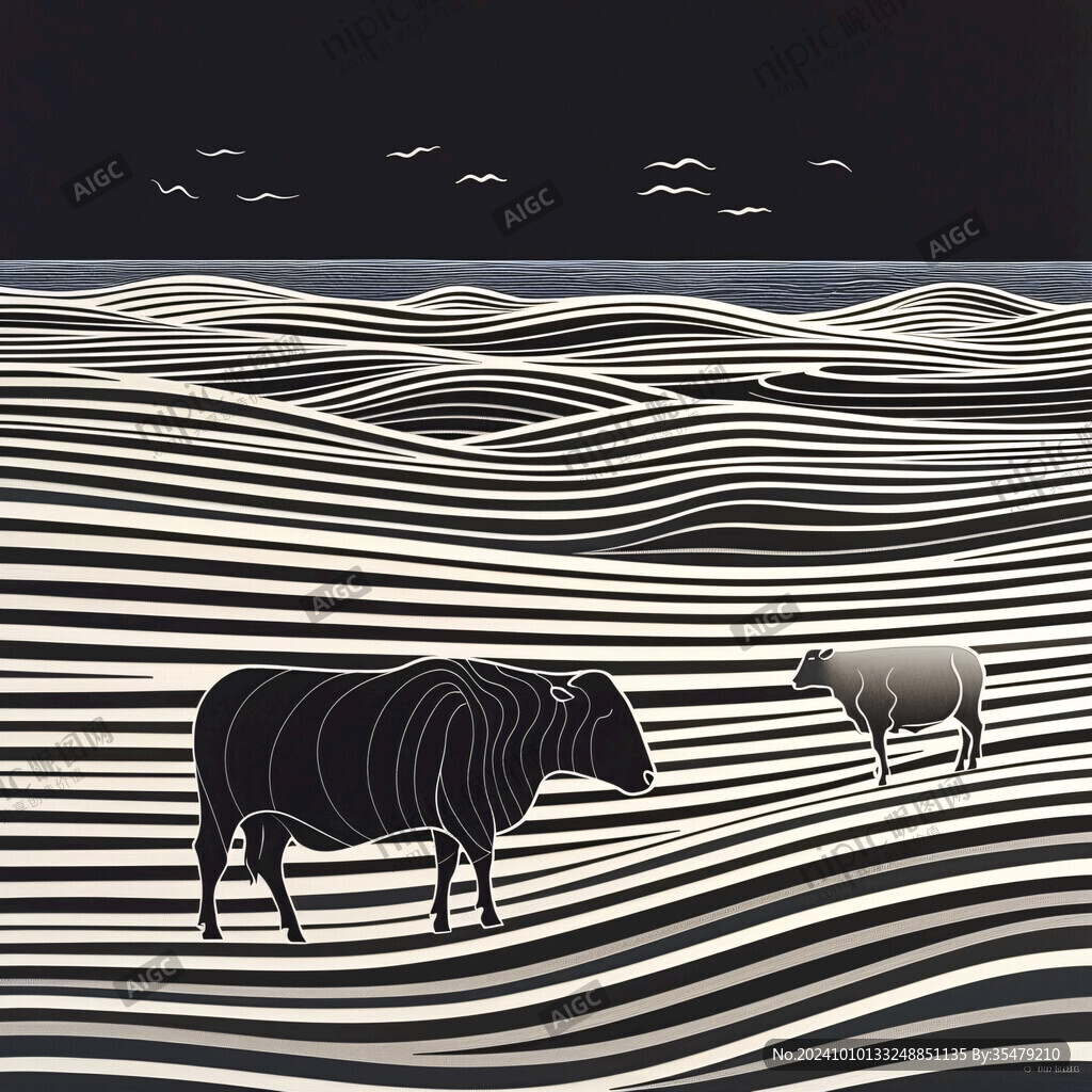 犁地插画