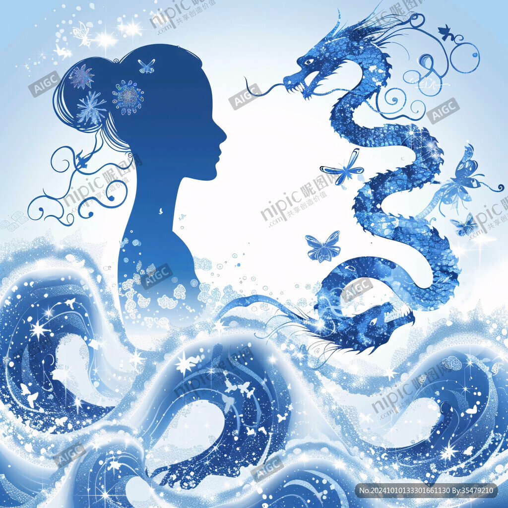 蓝色空间美人鱼